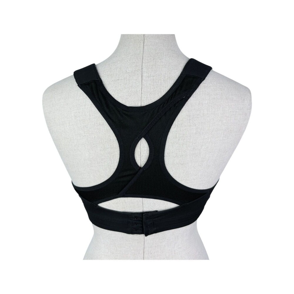 Moving Comfort Juno Sports Bra sz 34C * Black Racerback Brooks Running Workout - Picture 3 of 6